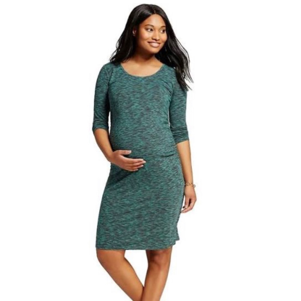 Liz Lange Maternity Heather Green Dress